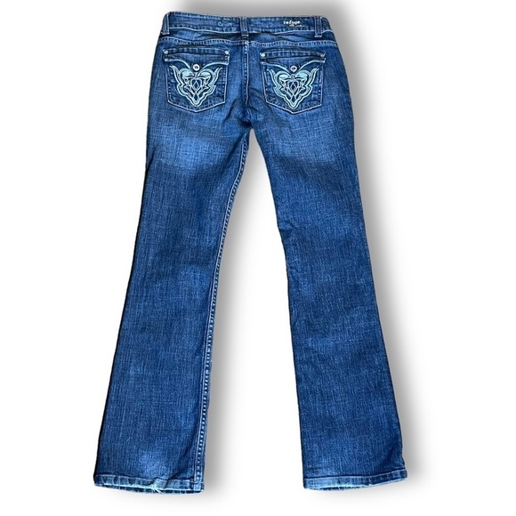 Refuge Premium Juniors Denim Bootcut Jeans - Size 5 - Picture 2 of 9